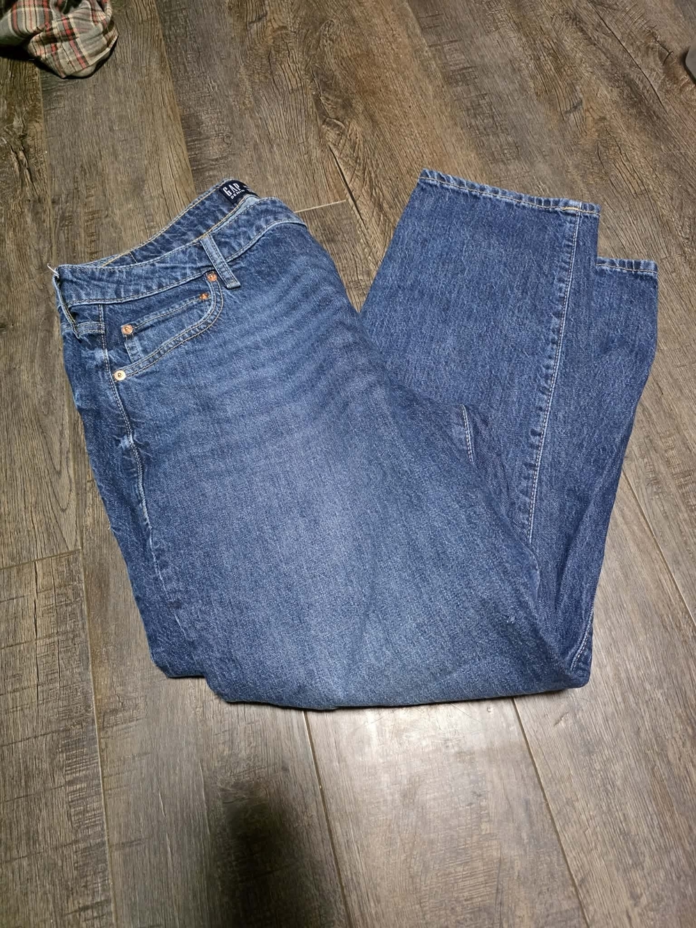 GAP Women's Boyfriend Jeans in Dark Blue Wash